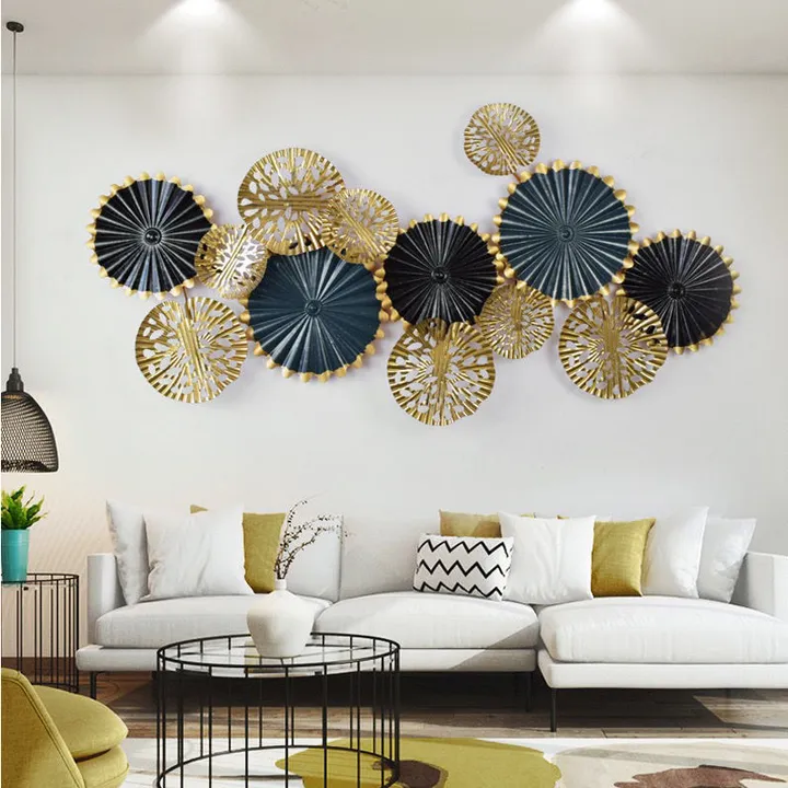 ديكور جداري معدني ثلاثي الأبعاد تجريدي حديث . Modern Abstract 3D Metal Wall Decor