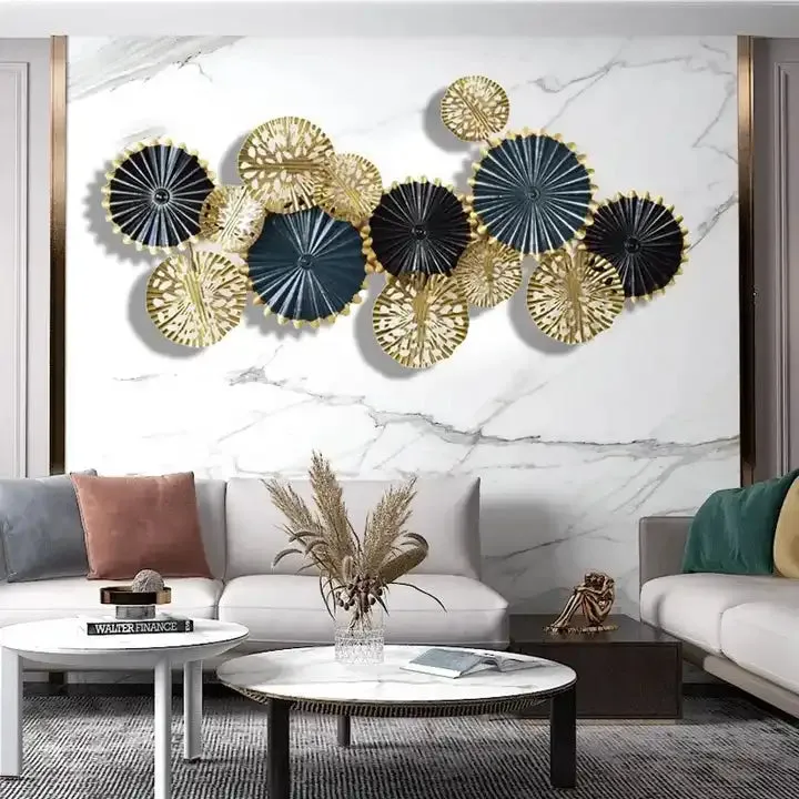 ديكور جداري معدني ثلاثي الأبعاد تجريدي حديث . Modern Abstract 3D Metal Wall Decor