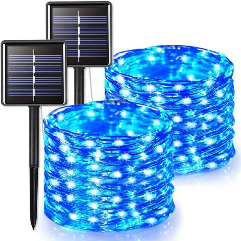 10M 100LED / 20M 200LED Solar Led Waterproof For Garden Decoration Outdoor DIY Christmas Easy To Install