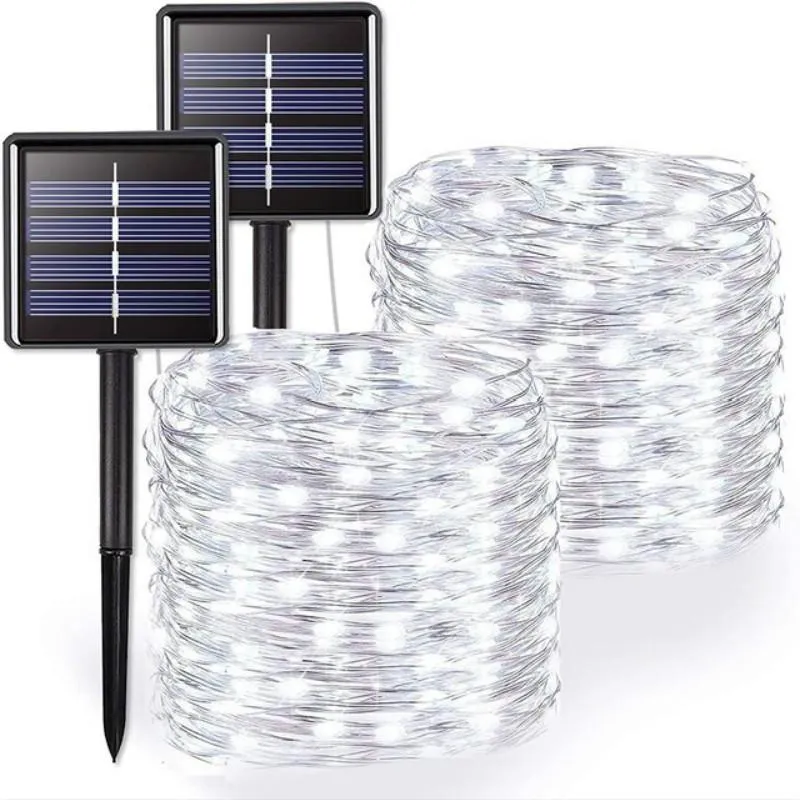10M 100LED / 20M 200LED Solar Led Waterproof For Garden Decoration Outdoor DIY Christmas Easy To Install