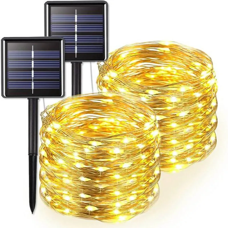 10M 100LED / 20M 200LED Solar Led Waterproof For Garden Decoration Outdoor DIY Christmas Easy To Install