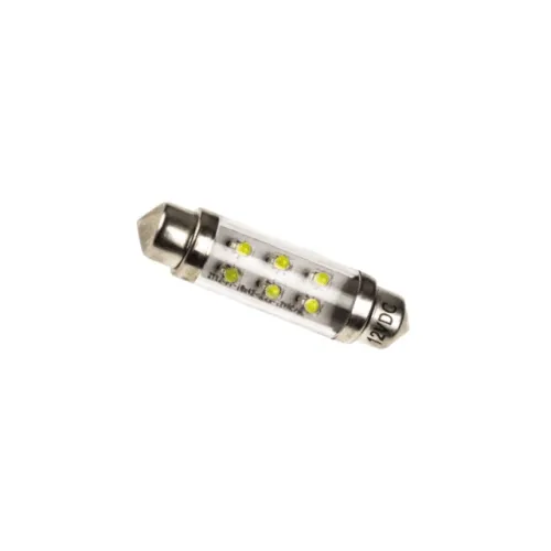 12v 6 x Led Smd Festoon Bulb 6000k Bing Light