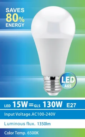 15WA65E26 A65 LED Bulb