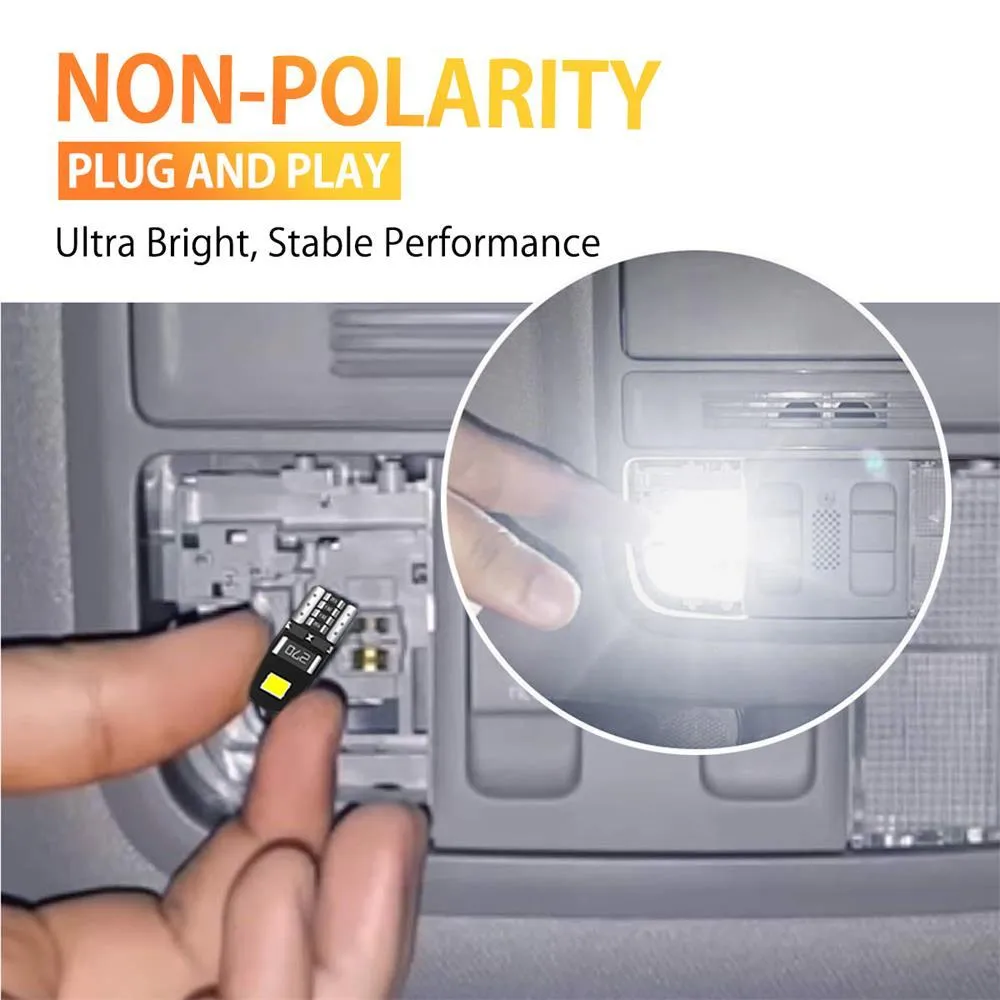 194 LED Bulbs for Car Interior Dome Map License Plate Light