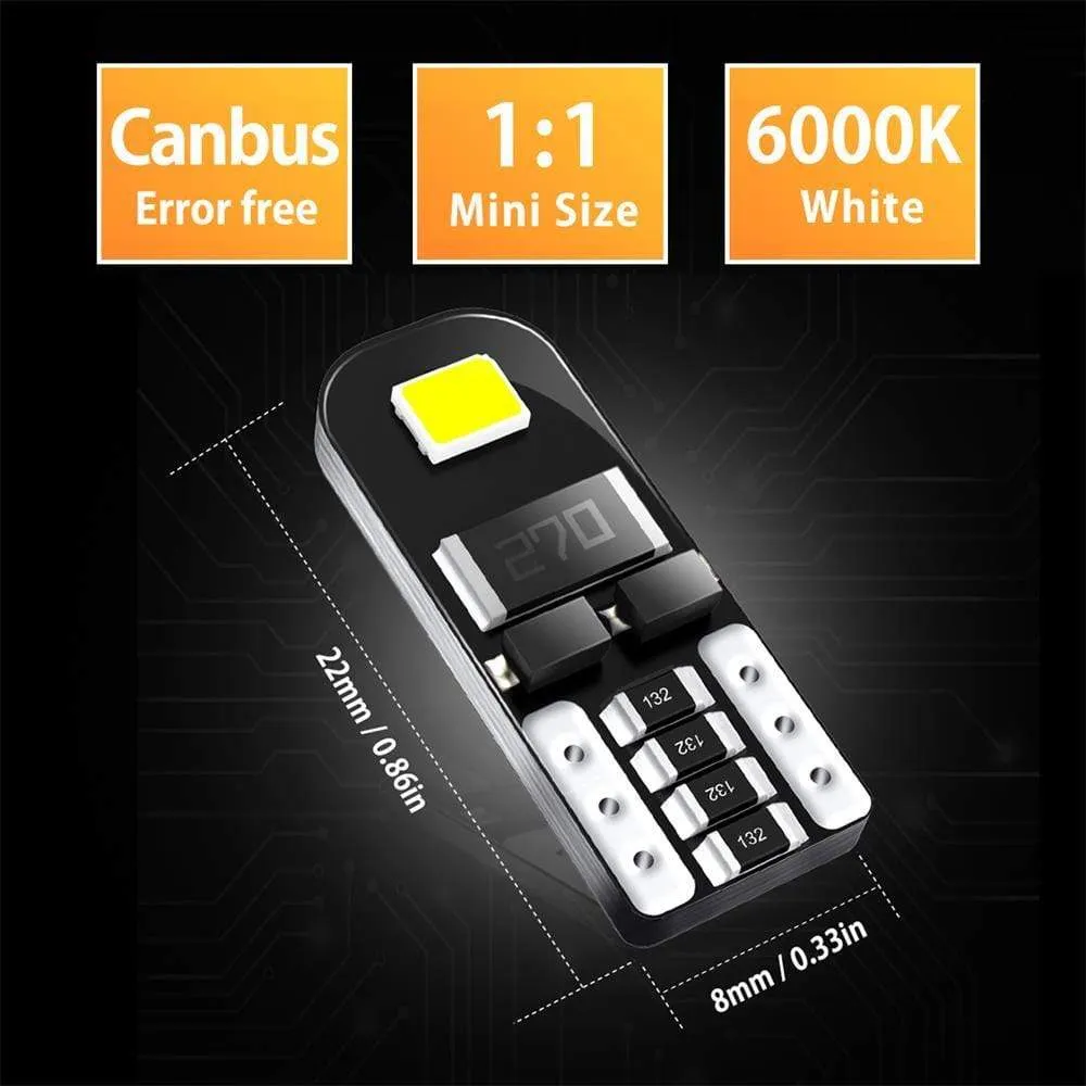 194 LED Bulbs for Car Interior Dome Map License Plate Light