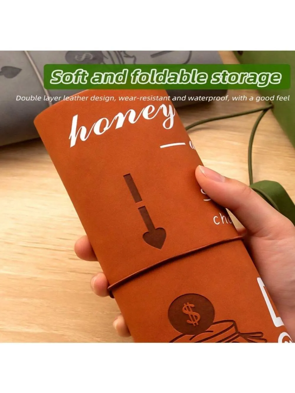 1pc 52 Weeks Challenge Binder, Couples Money Saving Budget Notebook