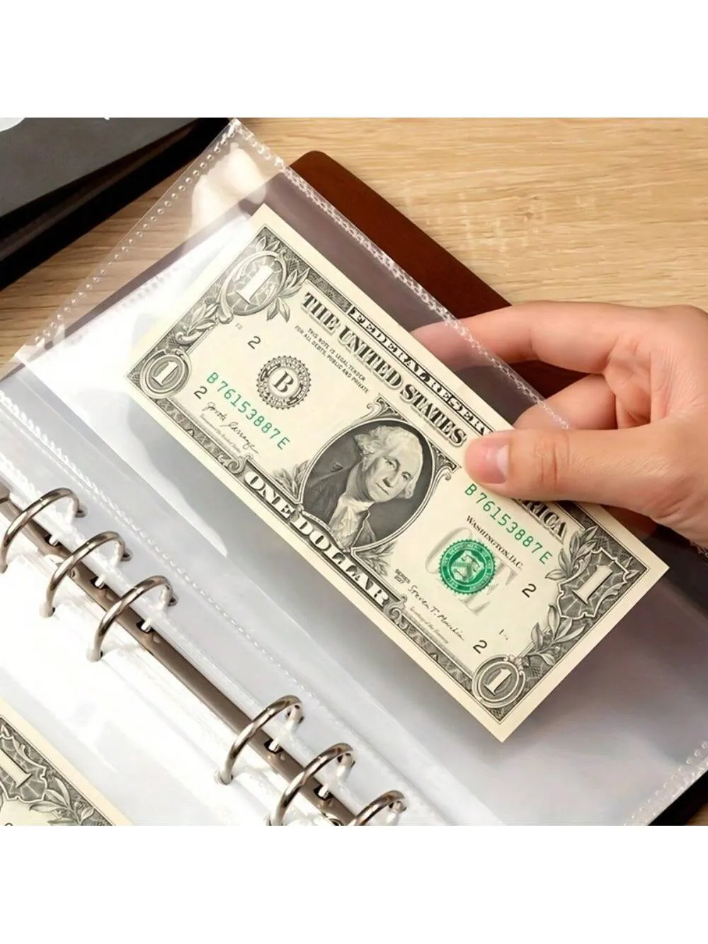 1pc 52 Weeks Challenge Binder, Couples Money Saving Budget Notebook