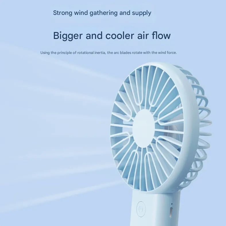 2 PCS Pink Portable USB Fan | 3 Speed Settings | Office, Desk & Travel