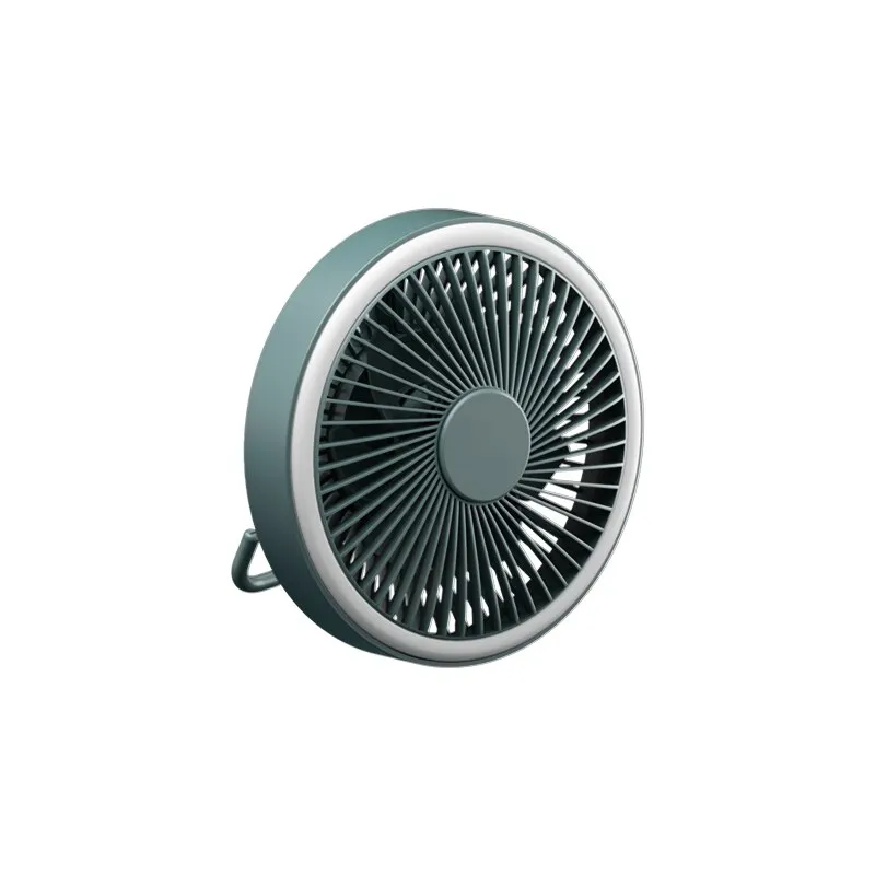 2000mAh USB Rechargeable Ceiling Fans with Remote Control 360° Rotation 3-speed Wind Desk Hanging Ventilator for Outdoor Camping