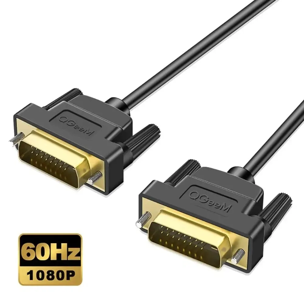 2k Dvi Adapter for Xiaomi Tv Box Dual Link Male to Male Digital Video Cables Splitter Dvi-d 24 1