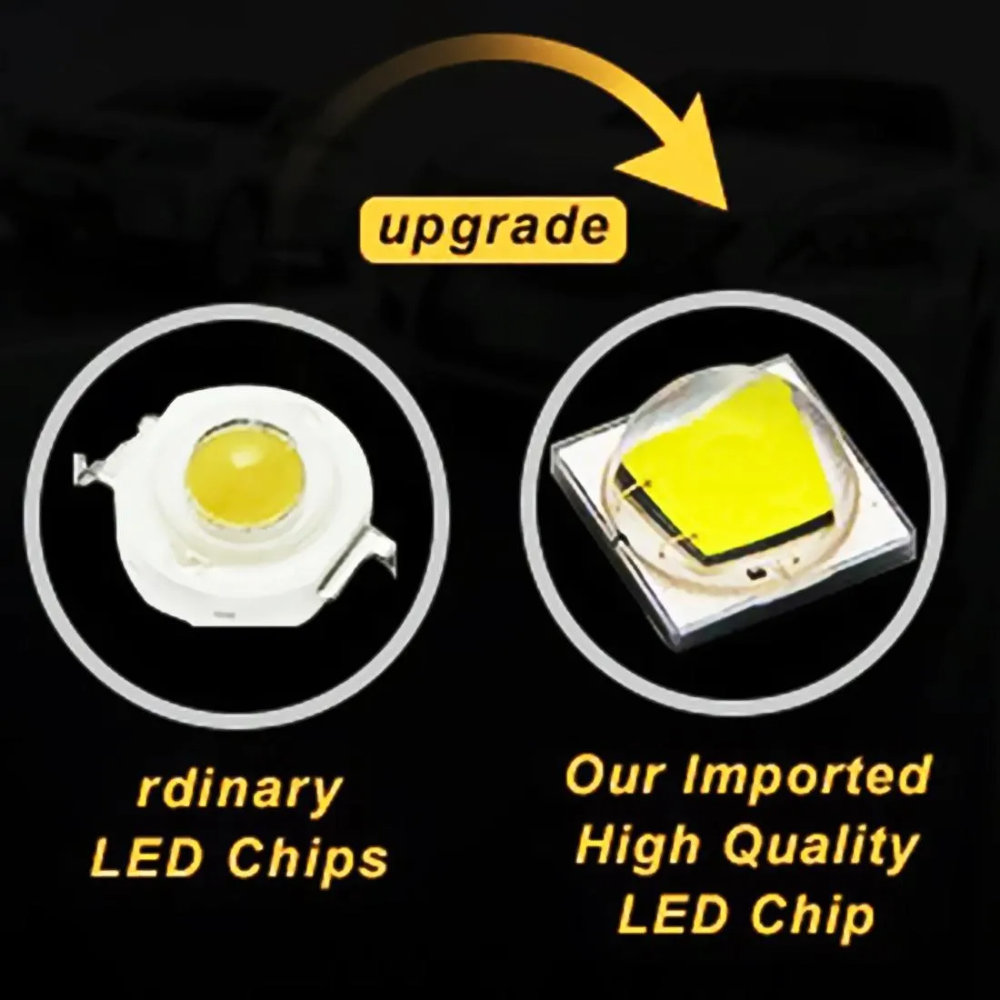 2x 3500LM LED Work Lights | 6500K | 17 LEDs | Waterproof | Car, Boat, Marine | Spotlight Bulbs | 30° Adjustable | DC 10-30V | Red
