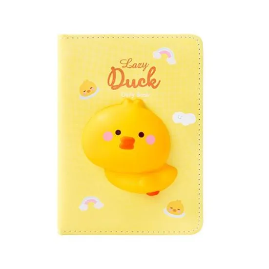 3D Squishy Notebook Soft PU Leather Stress Relief Squishy Design Diaries Journals Gifts for Kids