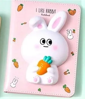 3D Squishy Notebook Soft PU Leather Stress Relief Squishy Design Diaries Journals Gifts for Kids