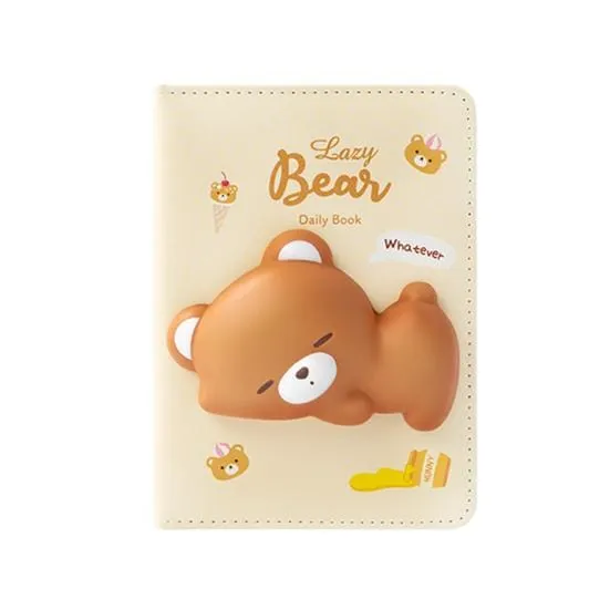 3D Squishy Notebook Soft PU Leather Stress Relief Squishy Design Diaries Journals Gifts for Kids