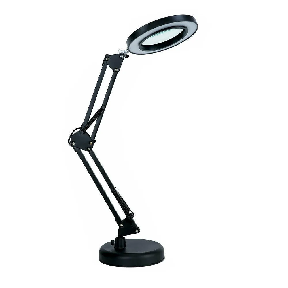 5X Magnifying Lamp Desk Table Glass | Salon Tattoo Magnifier | Light Clamp Light | USB
