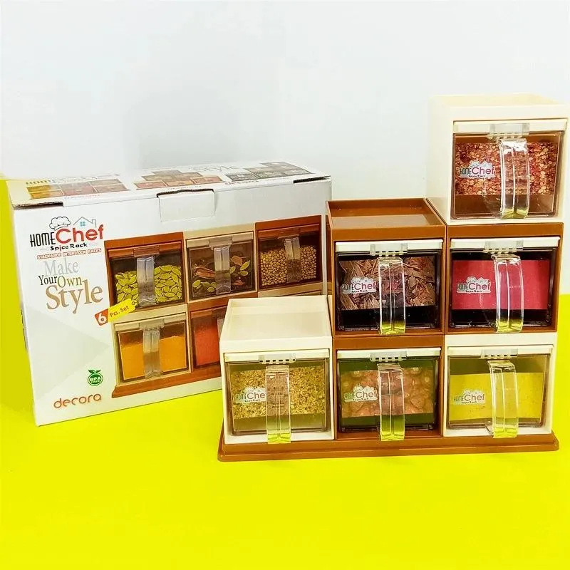 6Pcs Home Chef Spice Rack