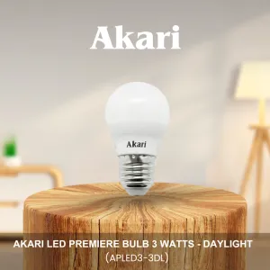 Akari LED Premiere Bulb 3 Watts - Daylight (APLED3-3DL)