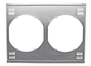 ALUMINUM EMC 1979-93 FORD 5.0L 302 LOUVERED DUAL FAN SHROUD DIRECT FIT HZ-79MU - NATURAL