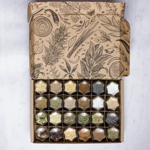 BAKING KIT | 24 Magnetic Jars Filled with Organic Spices