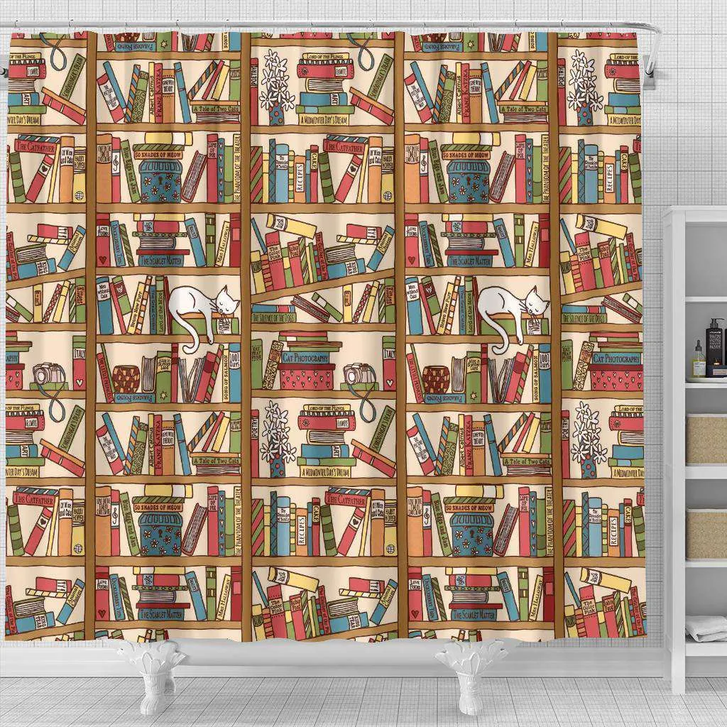 Bookish Pattern Curtain