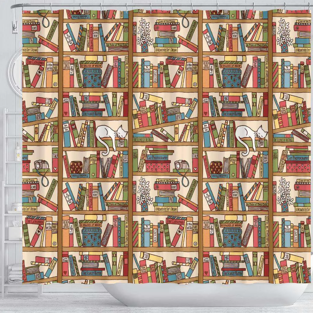 Bookish Pattern Curtain