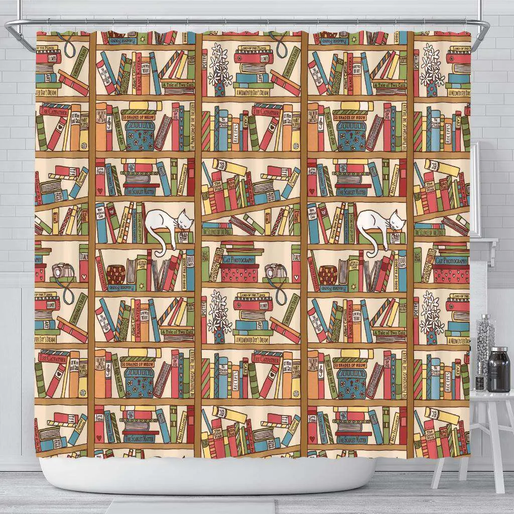Bookish Pattern Curtain