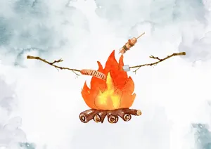 Campfire Watercolor / Notecard Set