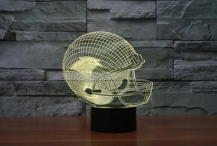 Carolina Panthers 3D LED Color Changing Decor Night