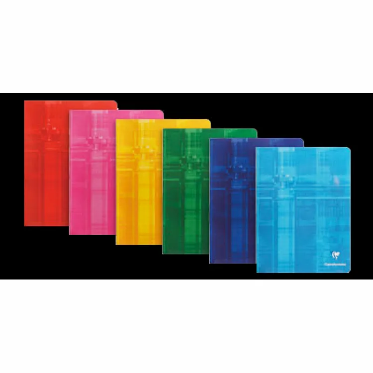 Clairefontaine Staple bound Notebook - Ruled 48 sheets - 6 x 8 1/4 - A5 - Assorted