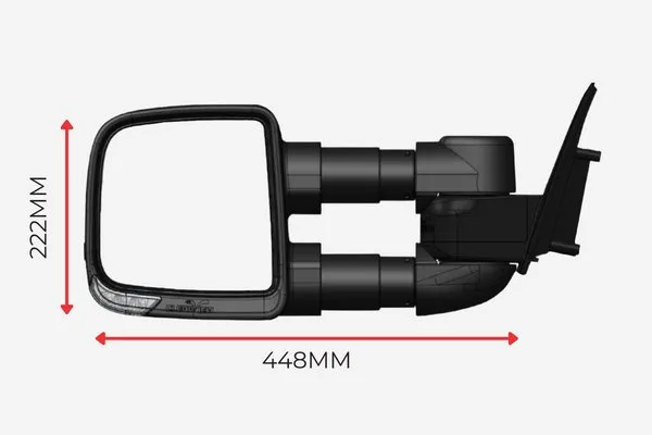 Clearview Compact Towing Mirrors for Ford Ranger Next Gen 2023 