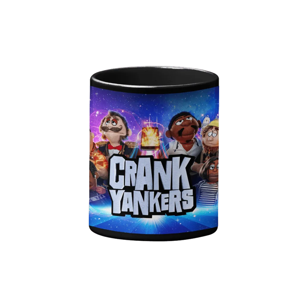 Crank Yankers Key Art Full Wrap Black Mug