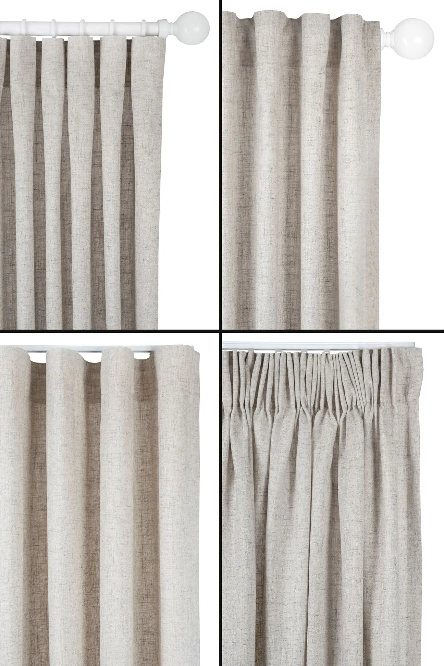 Curtain Hasta Length Of Rope, light gray