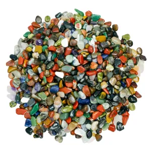 Digging Dolls: 3 lbs Rare Assorted Tumbled Stone Mix from Africa - 0.25" to 0.40" avg. - Polished Rocks for Arts & Crafts, Reiki, Wicca and so Much More! (Size #3)