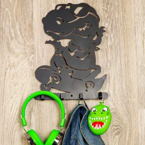 Dinosaur Boys Bedroom Wall Hooks Hanger Jurassic Park Coat Robe Holder