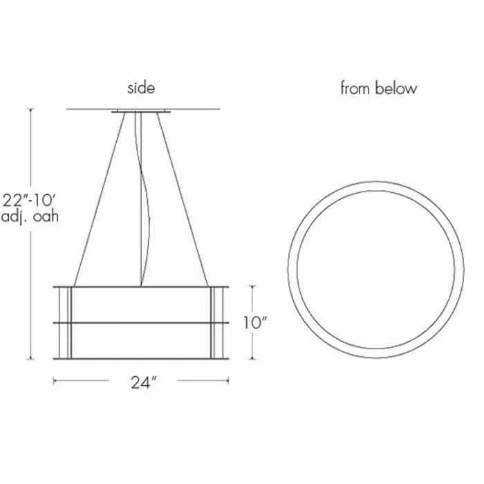 Ellipse 09176-SM Indoor/Outdoor Stem Mount Pendant By Ultralights Lighting