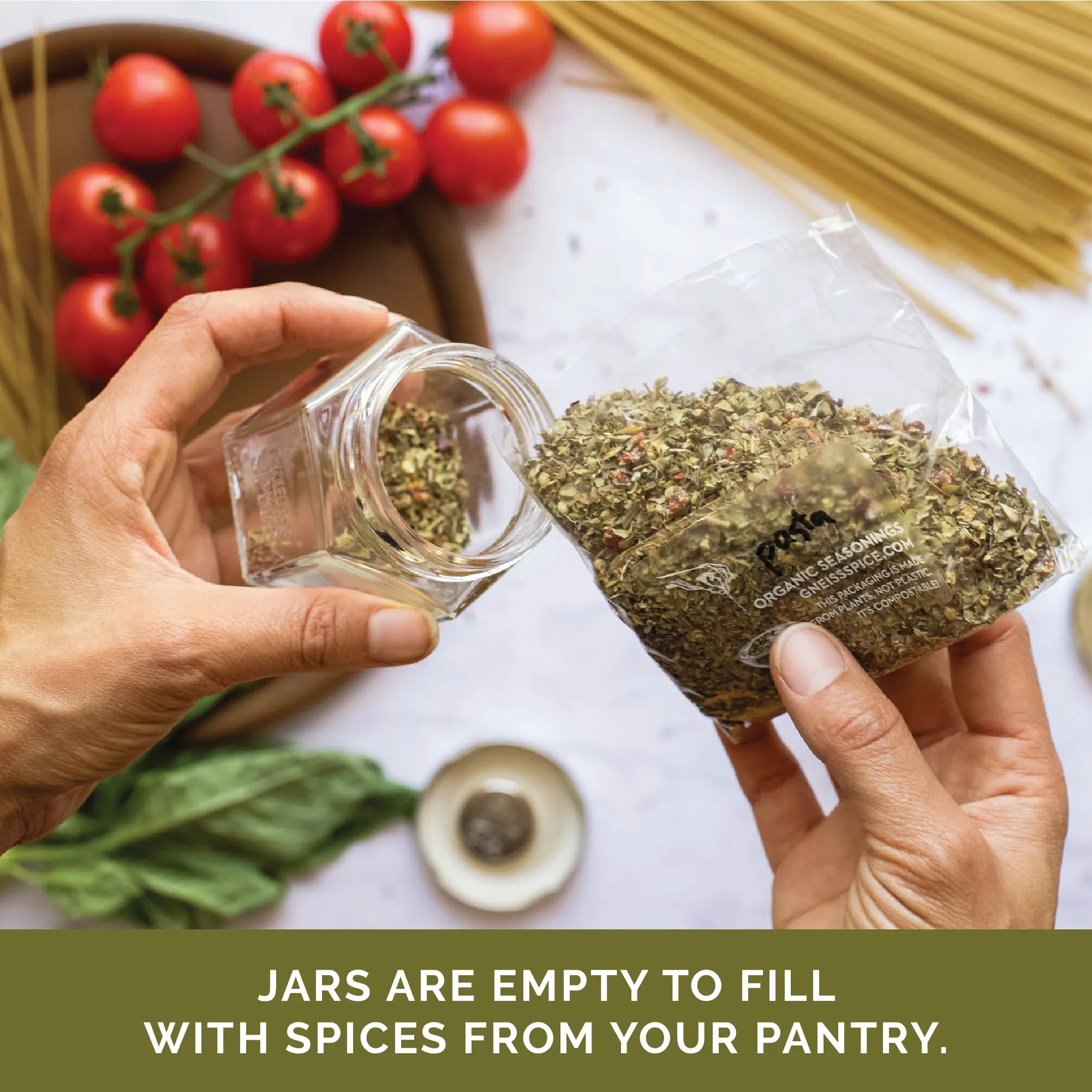 EMPTY BUNDLE: Small   Large Magnetic Spice Jars