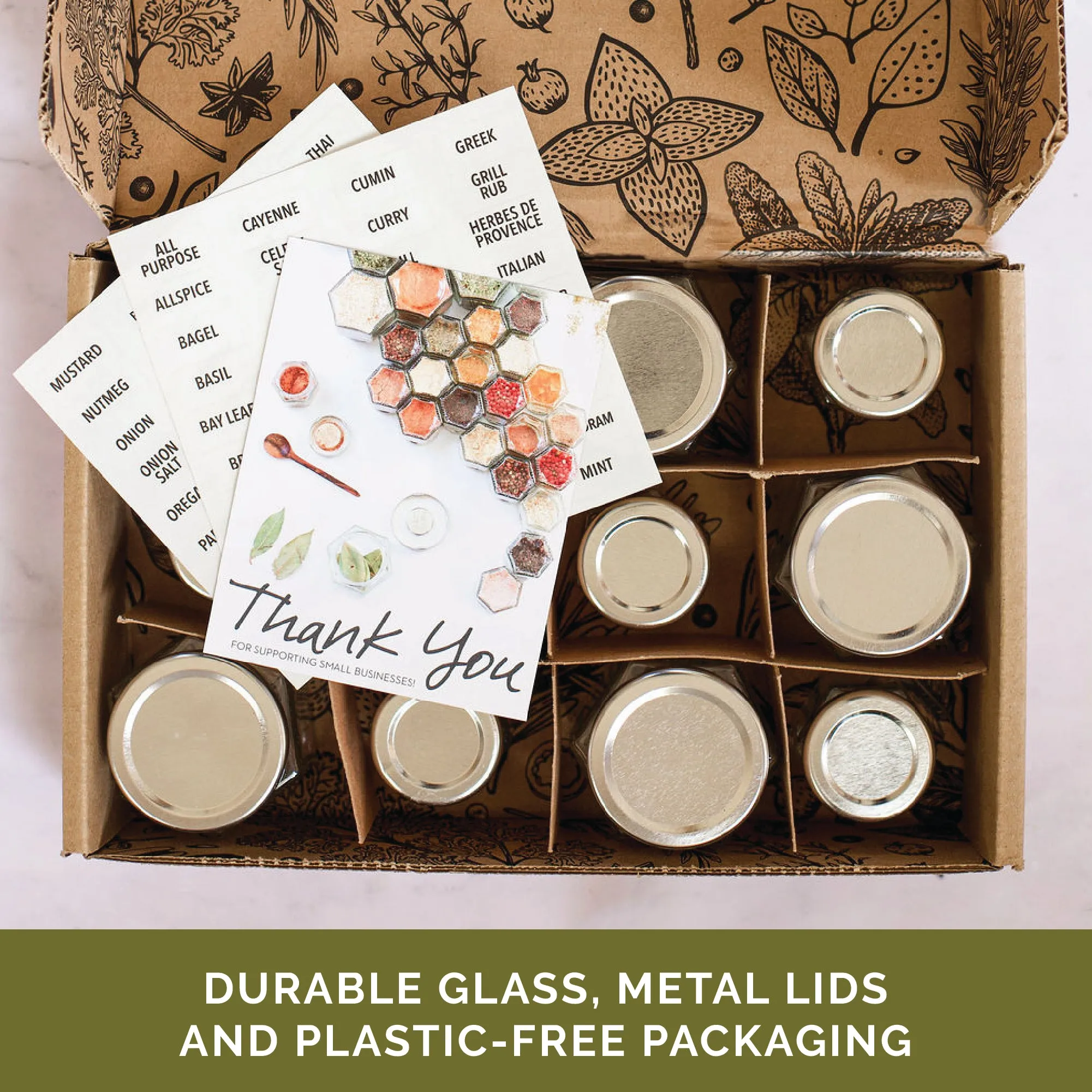 EMPTY BUNDLE: Small   Large Magnetic Spice Jars