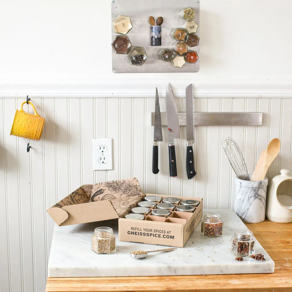 EMPTY BUNDLE: Small   Large Magnetic Spice Jars
