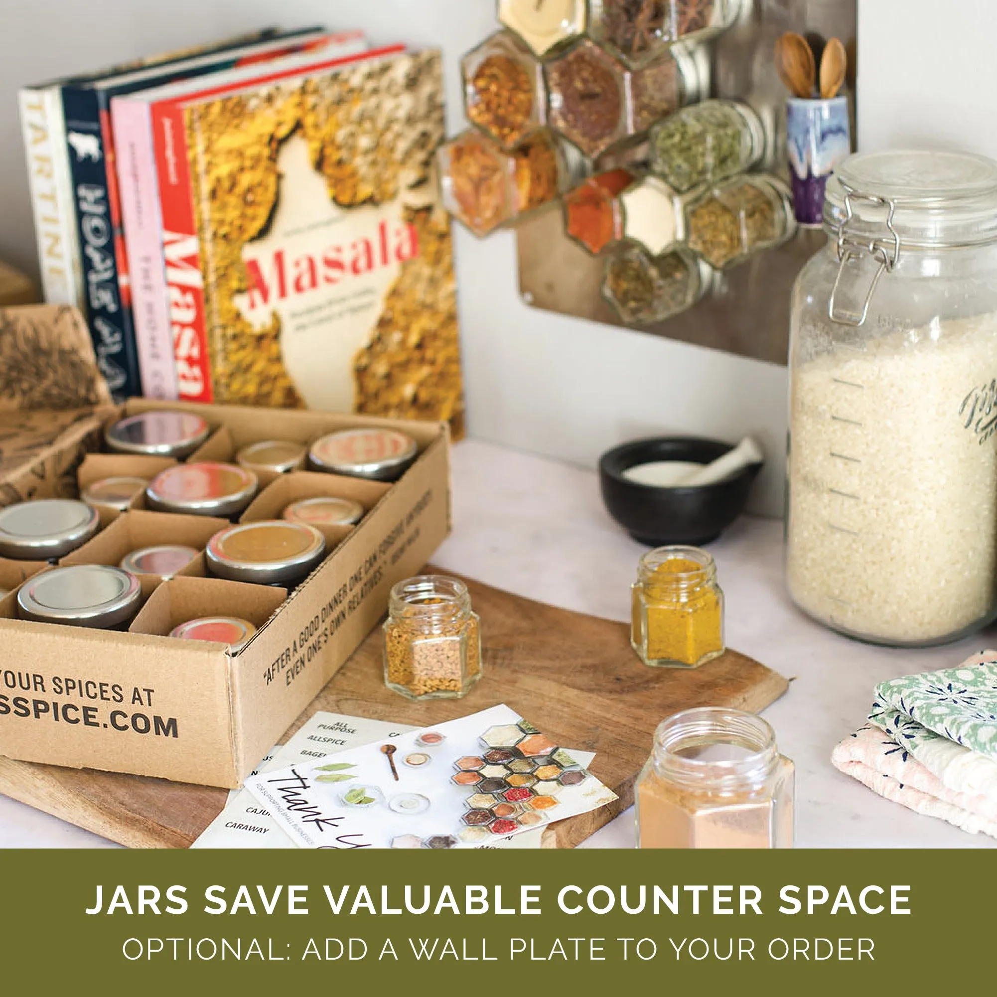EMPTY BUNDLE: Small   Large Magnetic Spice Jars