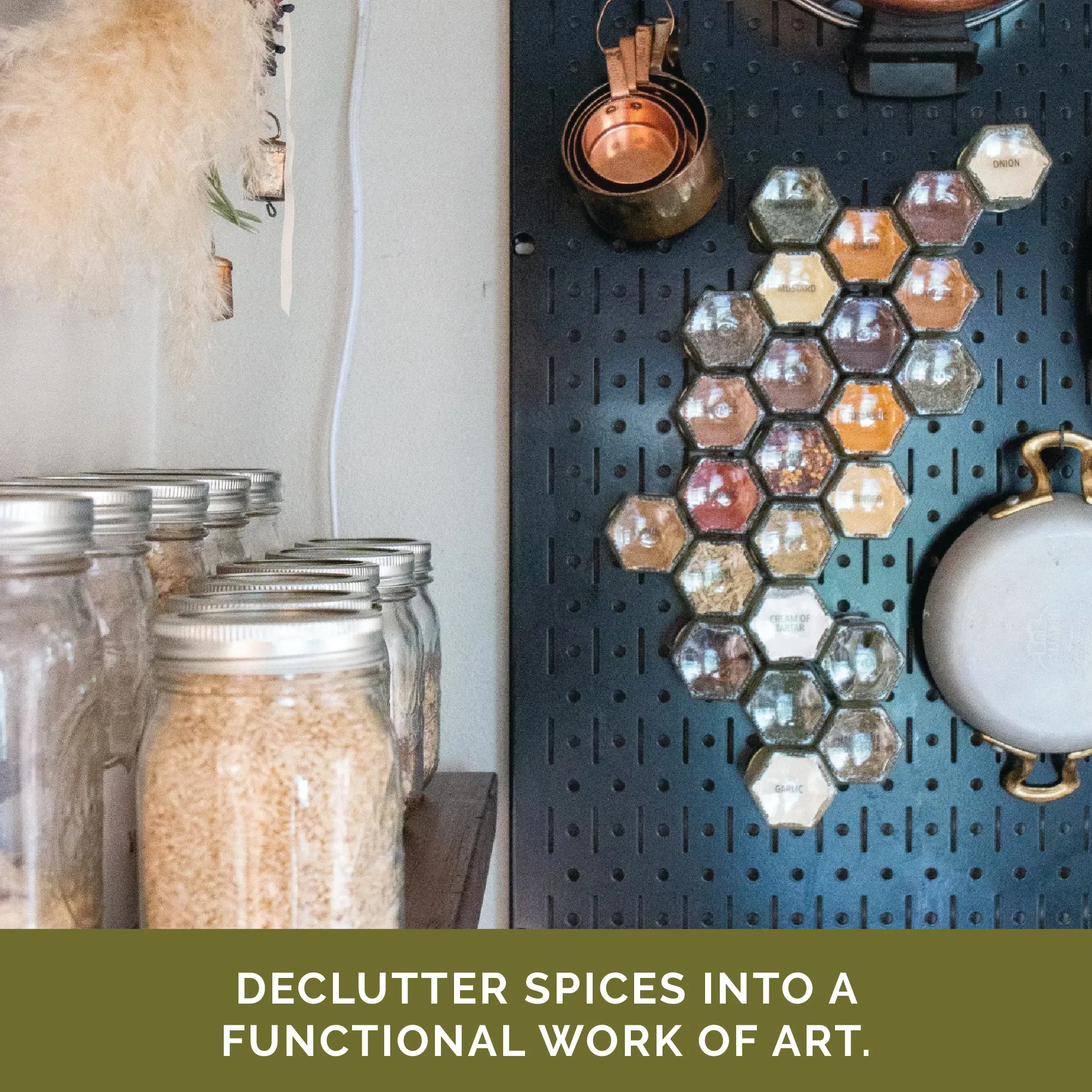 Empty Magnetic Spice Jars – 24 Jar Boxed Set
