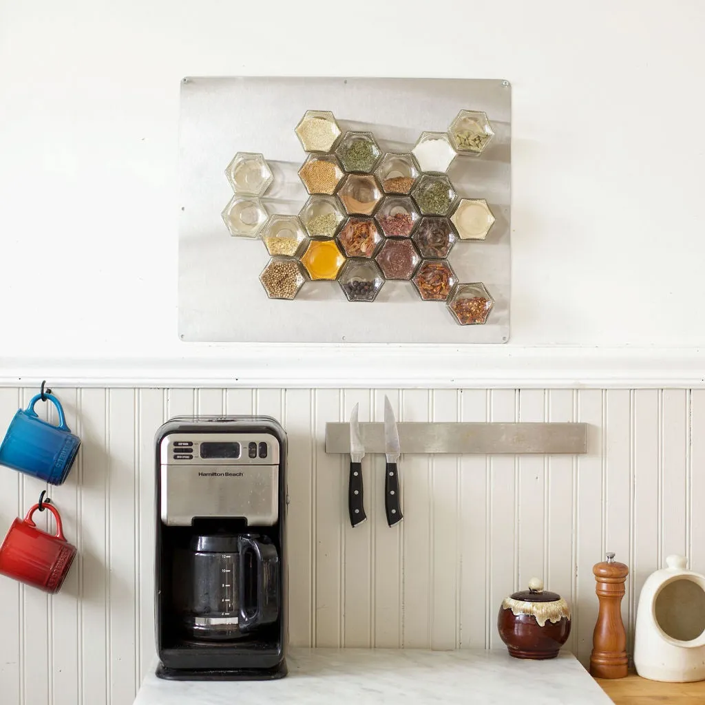 Empty Magnetic Spice Jars – 24 Jar Boxed Set