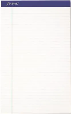 Evidence Recycled Perf Top Pad' Lgl/Margin Rule' Lgl' We' 50-Sheet Pads' Dozen