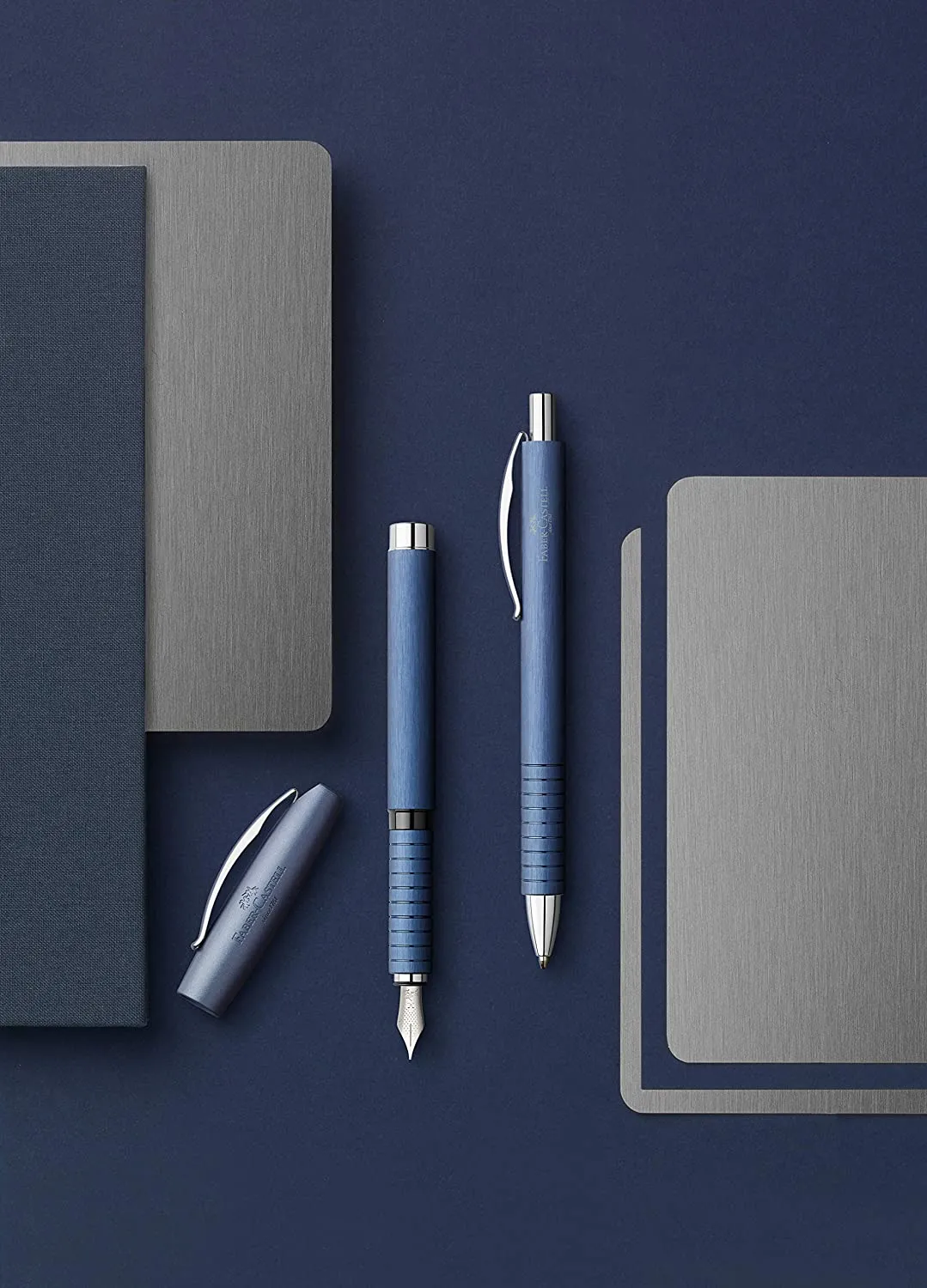 FABER-CASTELL Fountain Pen Essentio Aluminium Blue F