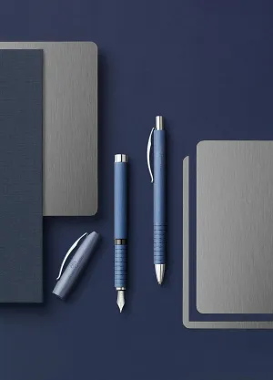 FABER-CASTELL Fountain Pen Essentio Aluminium Blue F