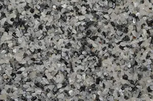 Fantasia Materials: 1 lb of Tumbled Black Rutilated Quartz Chip Size Stones