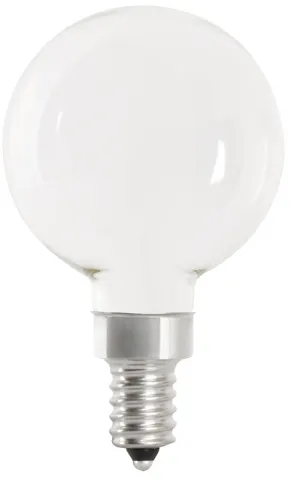 Feit Electric BPG1640W927CAFIL2 LED Bulb, G16.5 Lamp, 40 W Equivalent, E12 Lamp Base, Dimmable, Frosted, Soft White Light :CD2: QUANTITY: 1