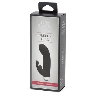Fifty Shades of Grey Greedy Girl Rechargeable Mini Rabbit Vibe Black****