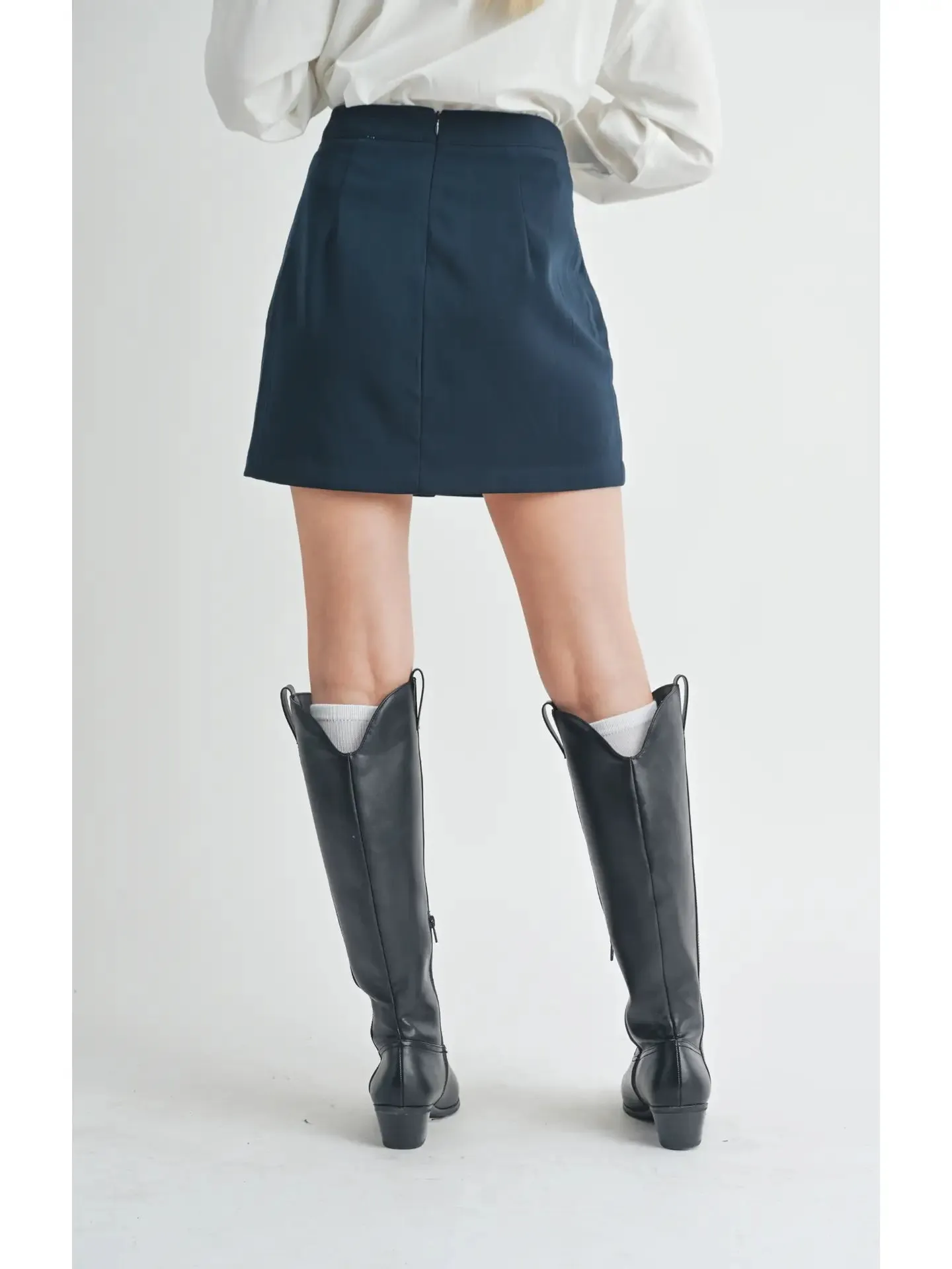 Finest Touch Overlapped Mini Skirt