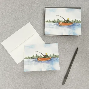 Fisherman Watercolor / Notecard Set
