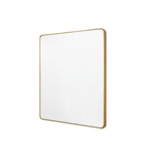Flynn 120cm Curve Rectangular Mirror - Brass
